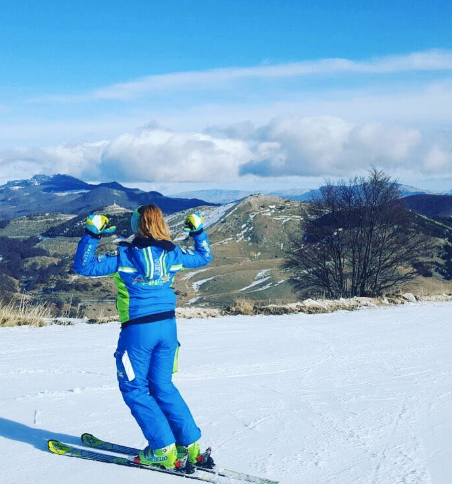 Pista da sci Roccaraso maestro Azzurra
